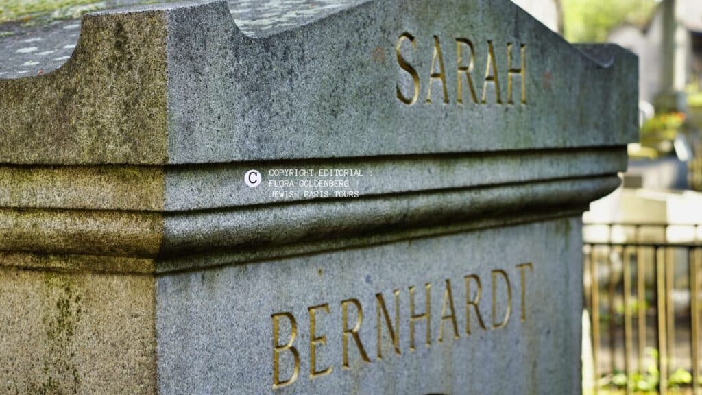 COPYRIGHT Sarah Bernard Grave at pere lachaise