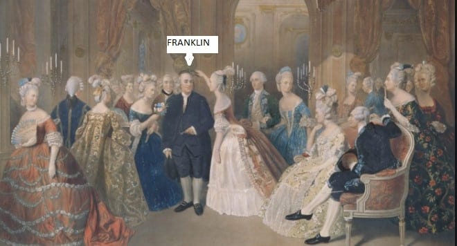 franklin in Versailles France Paris tours