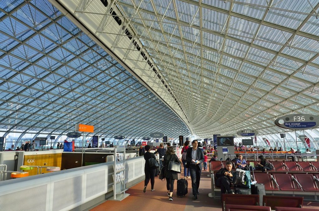 Paris Airport look empty of March 2020